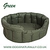 Green Oval Waterproof Dog Bed